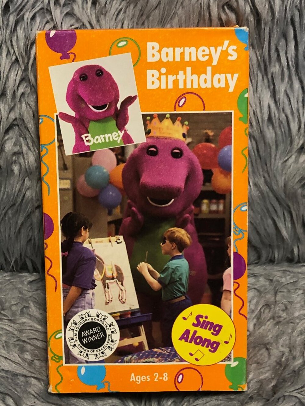 Barney - Barneys Birthday VHS 1992 The Lyons Group Tape Purple Dinosaur